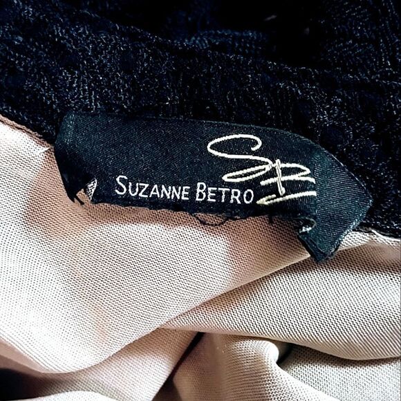 PRETTY LACE OVER NUDE LINER VINTAGE STYLE BLOUSE WOMEN'S XL - Picture 7 of 13